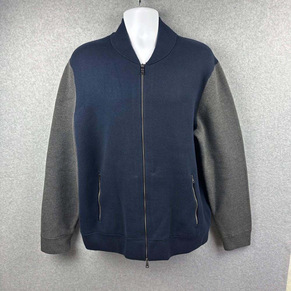 Banana‎ Republic Preppy Varsity Men's Zip Up Sweater Size XL